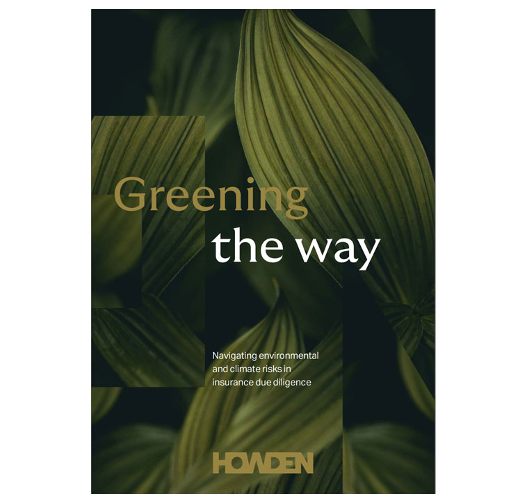 The cover for Howden's Greening the Way report